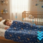 Сензорно детско утежнено одеяло – 4кг / Тежко одеяло за деца 100×150см, снимка 6