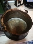 Масивен Старо Античен голям ръчно изкован меден котел, от 1920г. калайдисан отвътре , снимка 5