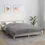 vidaXL Утежнено одеяло сиво 220x240 см 15 кг плат, снимка 2
