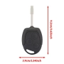 Kлюч FORD с платка и транспондер с 3 бутона и острие за Mondeo, Fiesta, Focus, Transit, Connect KA , снимка 4