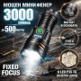 Професионален прожектор 3000 лумена YEMAO Хибриден Лазерен LED USB-C за лов риболов туризъм палатка, снимка 1