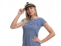 Дамски моряшки сет: тениска и капитанска шапка, снимка 11