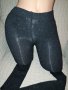 Zara 13-14 г . Плътен чорапогащник в черно със сребристо за тинейджърка или слаба дама 