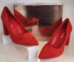 Червени дамски обувки на ток модел: 3191-2 Red, снимка 2