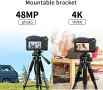 Цифрова фотокамера TEKXDD, 4K Vlog камера+ 64 GB SD карта, снимка 5