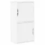 vidaXL Страничен шкаф ODDA White 40x24x79 cm Масивна дървесина Бор, снимка 1