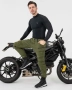 Мото панталон SHIMA GIRO 3.0 CARGO G KEVLAR, протектори Green/Khaki, снимка 3