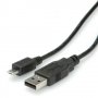 Кабел USB2.0 A-Micro B, M/M,0.8m SS301102, снимка 1 - Друга електроника - 39318920