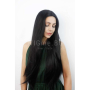 Дълга черна чуплива лейс фронт перука Кармен, снимка 2