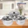 Комплект тенджери Bohmann, 22/24/26см. , Неръжд. Стомана, снимка 2