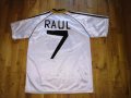 Реал Мадрид футболна тениска домакини 1998 г. №7 Раул размер Л, снимка 9