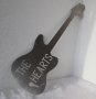  45 см китара за стена the hearts, микрофон - метал, пано, фигура, снимка 5