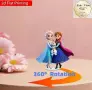 въртяща 360 ° Замръзналото кралство Елза Frozen 2D Акрилна Фигурка топер за торта връх рожден ден, снимка 1