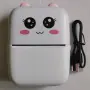 Нов Розов Мини Принтер – Bluetooth, Термален, Котешки Дизайн, USB‑C, снимка 2
