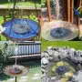 Соларен фонтан с три режима на разпръскване на водата, снимка 8