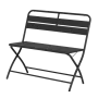 Двуместна сгъваема метална градинска пейка,кетъринг пейка 90см., снимка 2