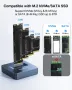 ACASIS NVME SSD адаптер, NVME към USB докинг станция, M.2 (M Key) NVMe SSD и (B+M Key) SATA-базиран, снимка 3