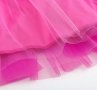  Бална абитуриентска рокля с тюл розова воали бал , снимка 8