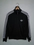 Adidas Originals Firebird Trefoil Black оригинално черно мъжко горнище Адидас ретро vintage , снимка 1