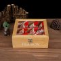 Дървена кутия за чай светло дърво, снимка 7