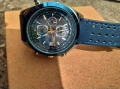 Мъжки ръчен Часовник Citizen Blue Angels World Chronograph дата,ден час в месеца, снимка 3
