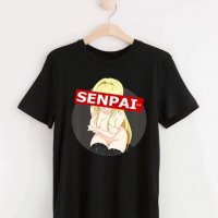 Тениска Notice me, Senpai, снимка 1 - Тениски - 37891309