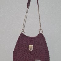 Плетена чанта: Ръчно изработени дамски чанти: Дамска чанта, снимка 2 - Чанти - 40538861