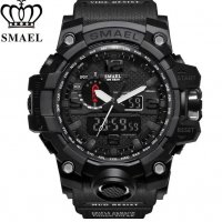 Спортен часовник SMAEL 1545 Black, черен цвят, снимка 1 - Мъжки - 37815292