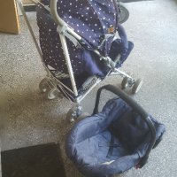 Детска сгъваема количка и бебешко столче за кола , снимка 3 - Детски колички - 37326725