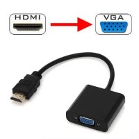 Преходник HDMI към VGA, снимка 1 - Плейъри, домашно кино, прожектори - 30207610