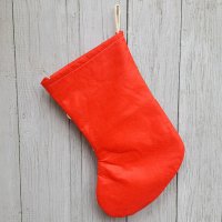 1836 Коледен чорап за подаръци с Дядо Коледа и пайети, снимка 3 - Декорация за дома - 30783362