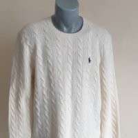 POLO Ralph Lauren Cable Wool / Cashmere Mens Size L НОВО! ОРИГИНАЛ! Мъжки Пуловер!, снимка 16 - Пуловери - 44458685