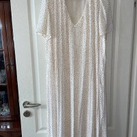 😮 wow zara  нова разкошна елегантна ежедневна бяла плисирана  плисе рокля Zara солей , снимка 2 - Рокли - 42561072
