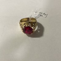 Златен пръстен с камък 14к / 10.8 гр., снимка 1 - Пръстени - 42853740