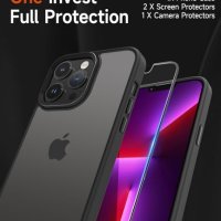 Нов Калъф Протектор за екран и за обектив телефон iPhone 13 Pro Айфон Защита, снимка 1 - Калъфи, кейсове - 42902292