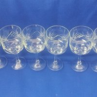 Кристали чаши за алкохол, високо столче, гравюра 6 бр, снимка 5 - Чаши - 39058358