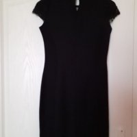 Дамска черна рокля, снимка 2 - Рокли - 33932204