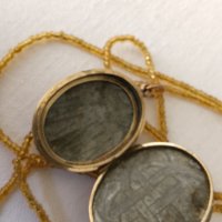 Пандетив, медальон мътерял дубле със позлата, снимка 6 - Антикварни и старинни предмети - 42915350