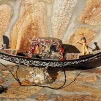 венецианска гондола - сувенир, снимка 2 - Антикварни и старинни предмети - 44271785
