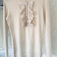 Нежна блуза ESSENTIEl ANTWERP лукс, снимка 10 - Блузи с дълъг ръкав и пуловери - 40504710