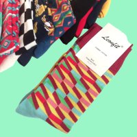 Цветни и пъстри дамски/юношески чорапи, снимка 2 - Дамски чорапи - 42802877