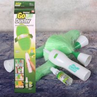 Електрическа етка за почистване на прах Go Duster с 3 накрайника, снимка 9 - Други стоки за дома - 31420477