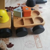Дървена играчка кран, снимка 6 - Колекции - 35214725