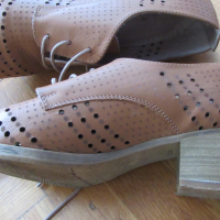 Дамски обувки от естествена кожа номер 40, нови, снимка 12 - Дамски обувки на ток - 36425805