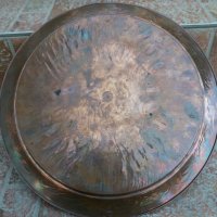 Медна чиния за стена, снимка 3 - Антикварни и старинни предмети - 31016534