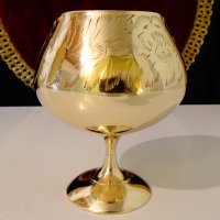 Английска бронзова чаша за бренди,коняк. , снимка 2 - Антикварни и старинни предмети - 37716525