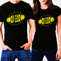 Тениски за двойки - No Pain No Gain, снимка 1 - Тениски - 44728241