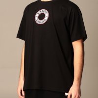 BURBERRY Black Archway Embroidered Circle Logo Мъжка Тениска size S и M, снимка 3 - Тениски - 37901256