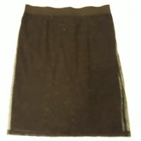 Черна лятна тънка прозрачна дантелена пола с черна мека удобна подплата - много комфортно усещане , снимка 1 - Поли - 37457052