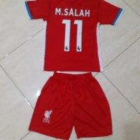 САЛАХ 2021г Футболен екип Ливърпул / Liverpool SALAH Детски екип Футболни екипи за деца, снимка 1 - Футбол - 33745681